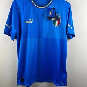 Puma Italy Soccer Jersey 2022/23 Home Blue Medium M Men’s National Team NWT